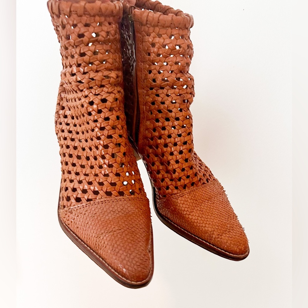 Free People In the Loop Woven Leather Boots